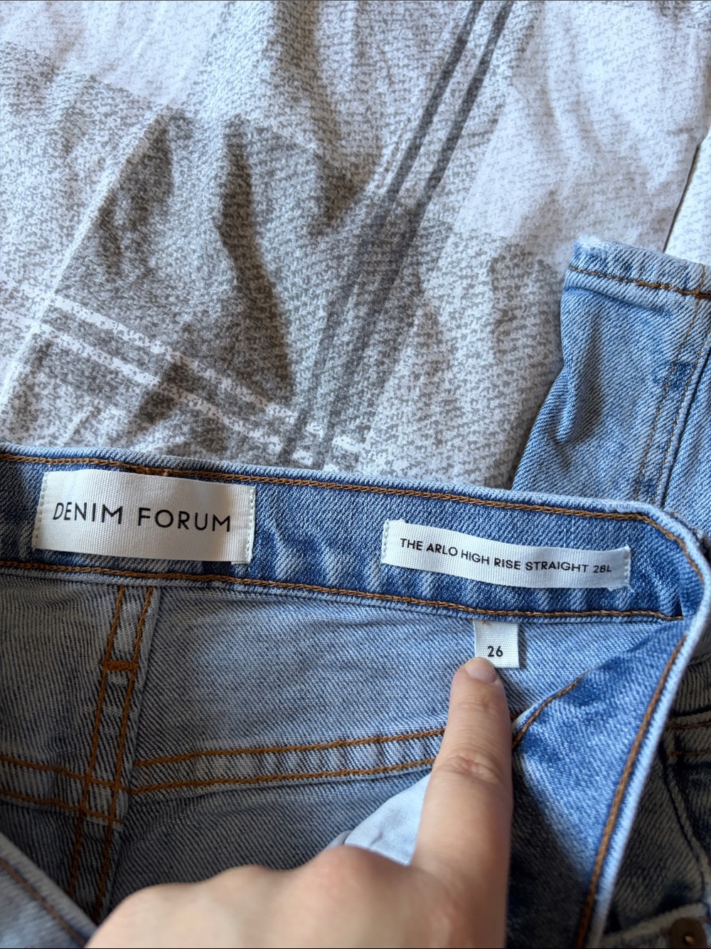DENIM FORUM THE ALRO HIGH RISE STRAIGHT 28L - Picture 3 of 6